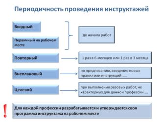 Периодичность вводного противопожарного инструктажа