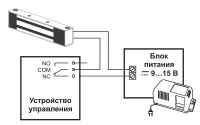 Как подключить магнит на двери?