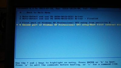 Запуск Windows xp с флешки без установки