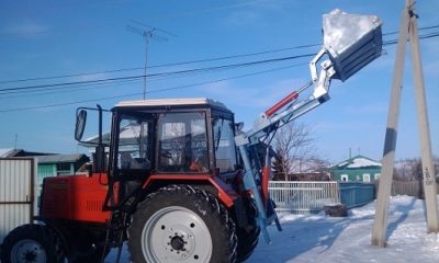 Погрузчик на заднюю навеску трактора своими руками