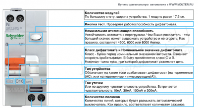 Подбор дифавтомата по мощности