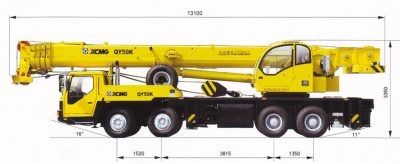 Автокран xcmg qy50k технические характеристики