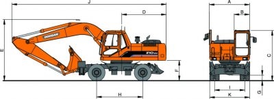 Экскаватор доосан 210 технические характеристики