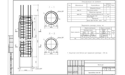 Армирование буронабивных свай диаметром 30 СМ