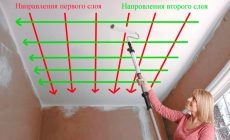 Сколько сохнет водоэмульсионная краска на потолке