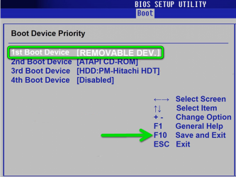 БИОС не сохраняет приоритет загрузки