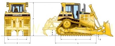 Бульдозер САТ d6r технические характеристики