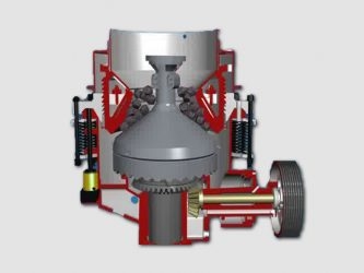 Принцип действия конусной дробилки