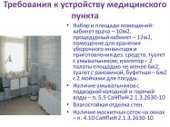 Процедурный кабинет требования САНПИН