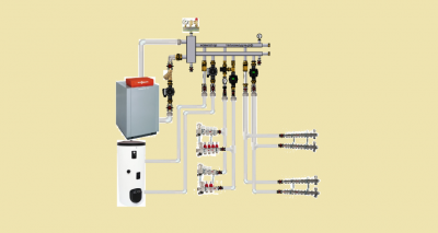 Обвязка котла отопления на три контура