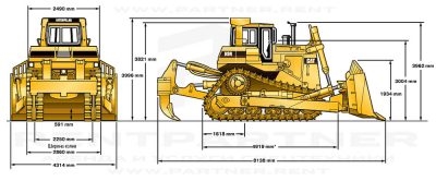 Бульдозер cat d9r технические характеристики