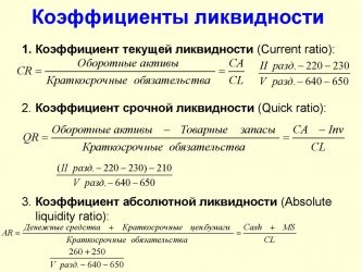 Как посчитать коэффициент текущей ликвидности по балансу?