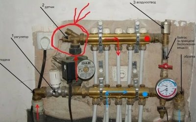 Регулировка отопления в частном доме кранами