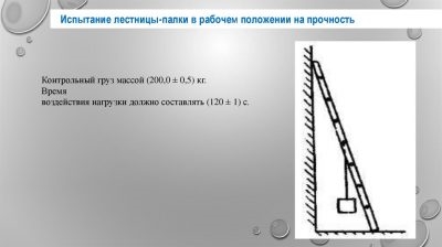 Правила испытания лестниц и стремянок нормативный документ