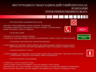 Инструкция действия персонала при срабатывании пожарной сигнализации