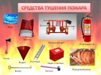 Какие противопожарные средства используются для тушения пожара