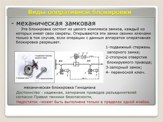 Оперативная блокировка назначение и принцип действия