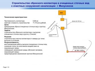 Согласование точки сброса очищенных сточных вод