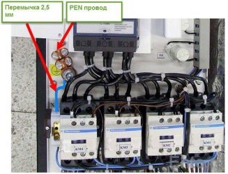 Подключение трехфазного котла отопления к электросети