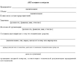 Акт о проведении входного контроля пожарной сигнализации