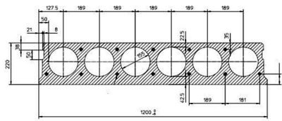 Расстояние между пустотами в плите перекрытия