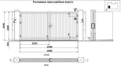 Ширина ворот для проезда пожарной машины