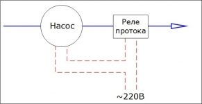 Реле протока воды для насоса схема подключения