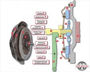 Принцип работы лепесткового сцепления