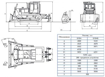 Бульдозер б 10 технические характеристики