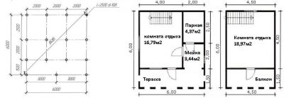 Шаг винтовых свай для дома из бруса