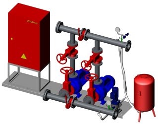 Проверка насосов повысителей внутреннего противопожарного водопровода