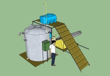 Переработка куриного помета в газ