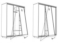 Как повесить двери на шкаф купе схема