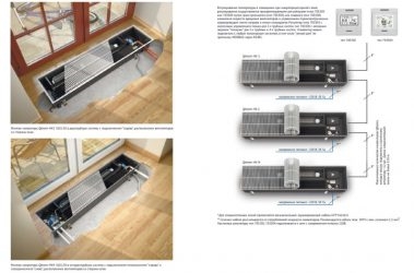 Подключение конвекторов к системе отопления