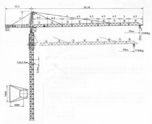 Башенный кран qtz 80 технические характеристики