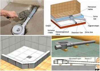 Душ в пол в квартире технология строительства