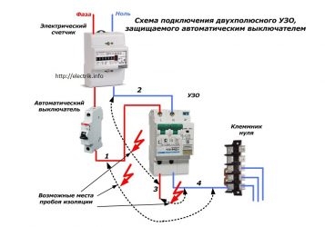 С какой стороны подключать автоматический выключатель?