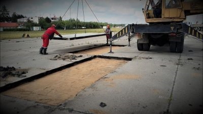 Технология укладки дорожных плит на песок