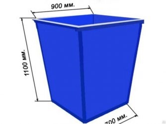Объем контейнера для мусора стандарт