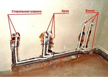 Как провести трубы в ванной под плитку?