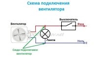 Как подключить вытяжной вентилятор к выключателю