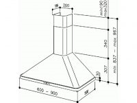 Ширина вытяжки над плитой