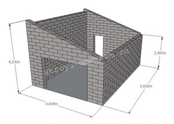 Расчет стоимости гаража из пеноблоков