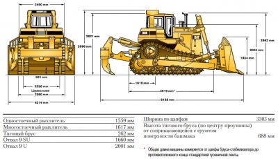Бульдозер катерпиллер д 6 технические характеристики