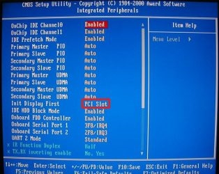 БИОС не видит видеокарту Nvidia